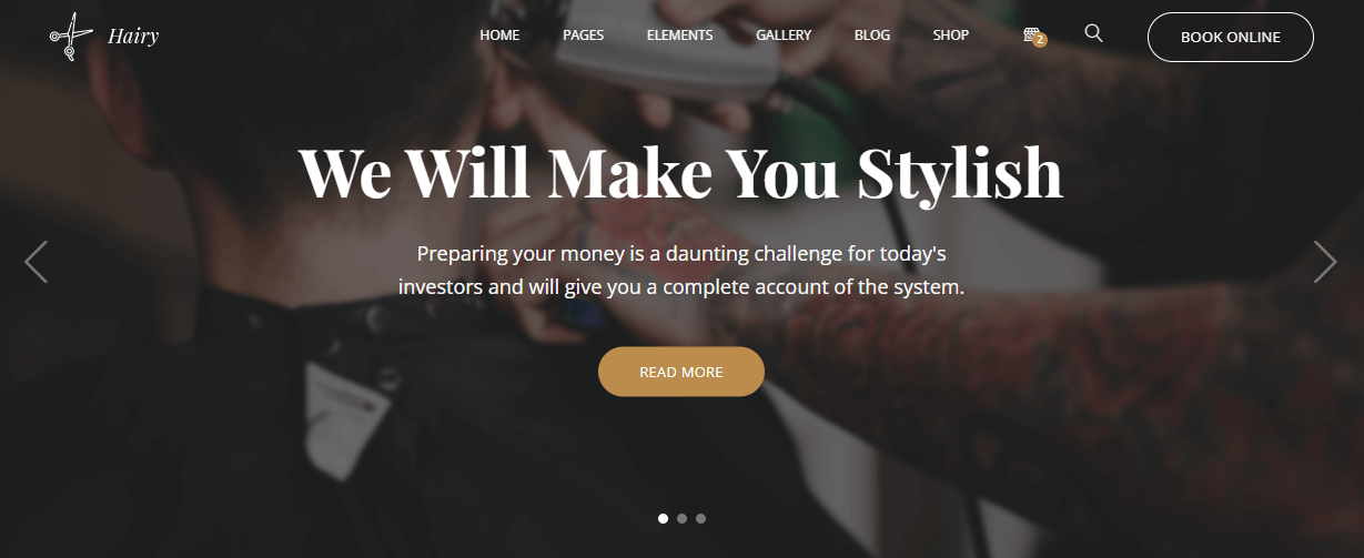 Barbershop Website Template Examples, barber shop website template